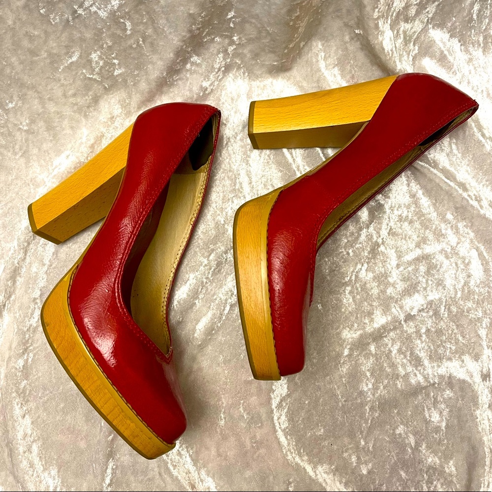 Micheal KORS Julian Chunky heel platform pumps